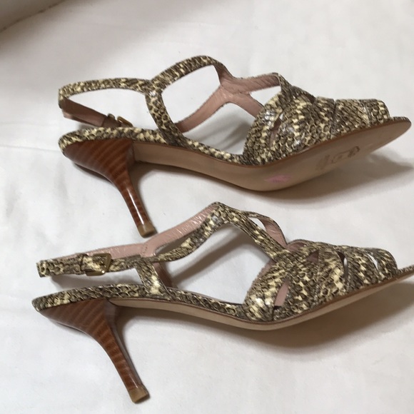 Stuart Weitzman snake embossed heels. NWOT - Picture 4 of 6